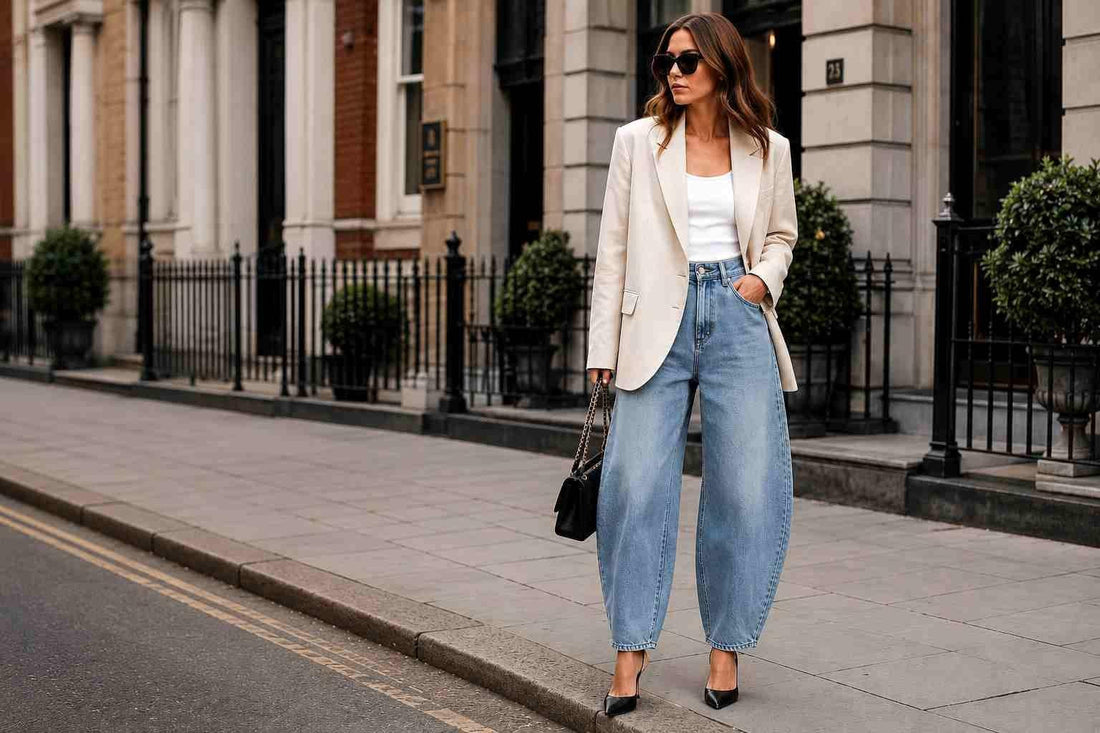 How to Style Barrel Jeans in 2026 | UK Denim Trends Guide