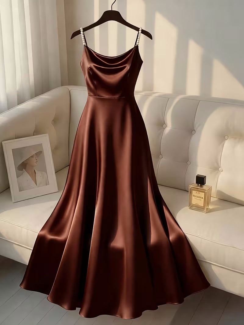 Women's Casual Loose Solid-Color Elegant Dress