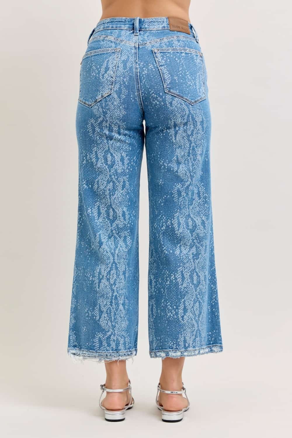Judy Blue High Rise Ankle Wide Leg Jeans