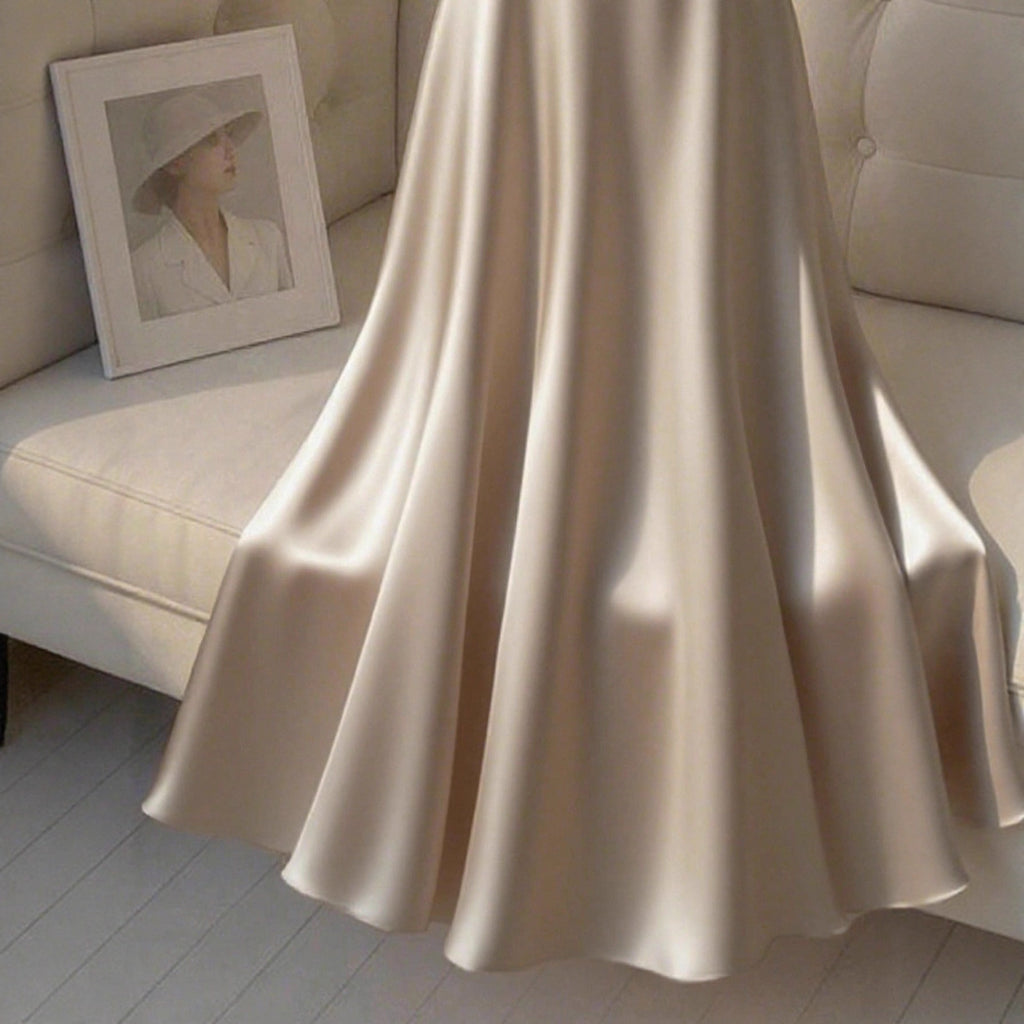 Women's Casual Loose Solid-Color Elegant Dress