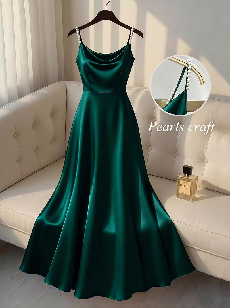 Women's Casual Loose Solid-Color Elegant Dress