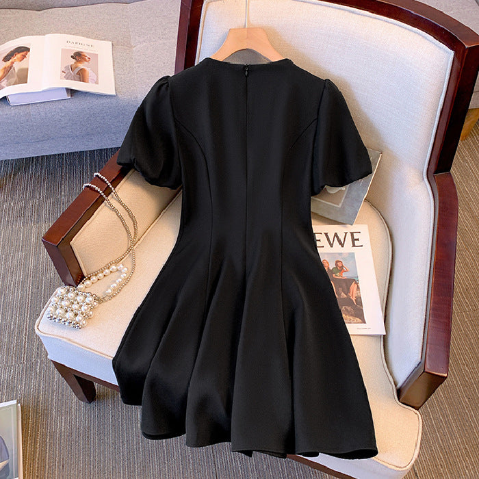 French-Style Square-Neck Dress