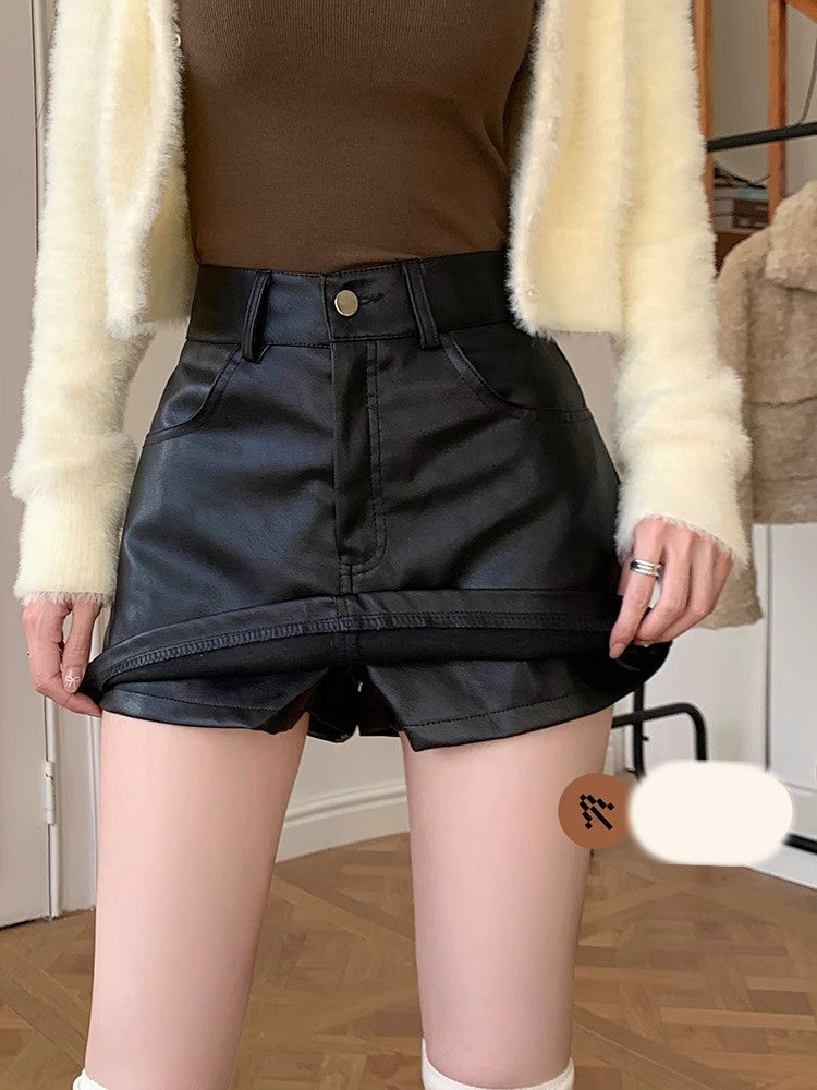 Women's Fall Winter Fashion Special High Waist Short Skirt