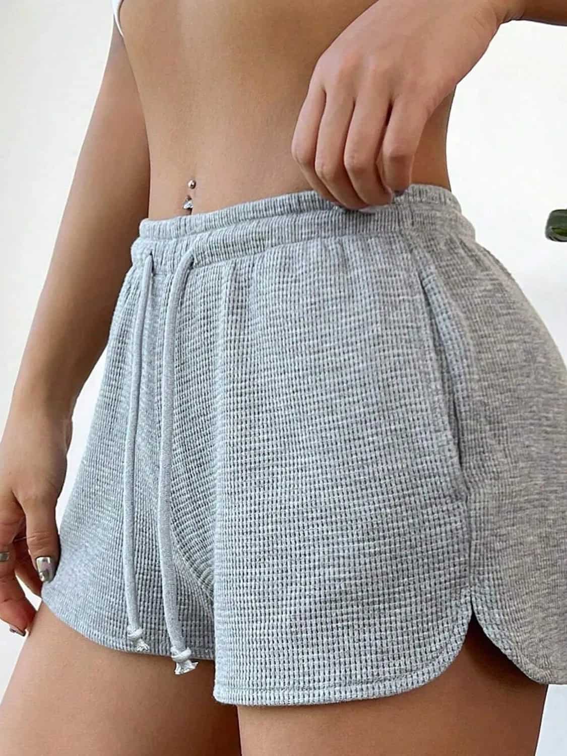 Drawstring Shorts with Pockets