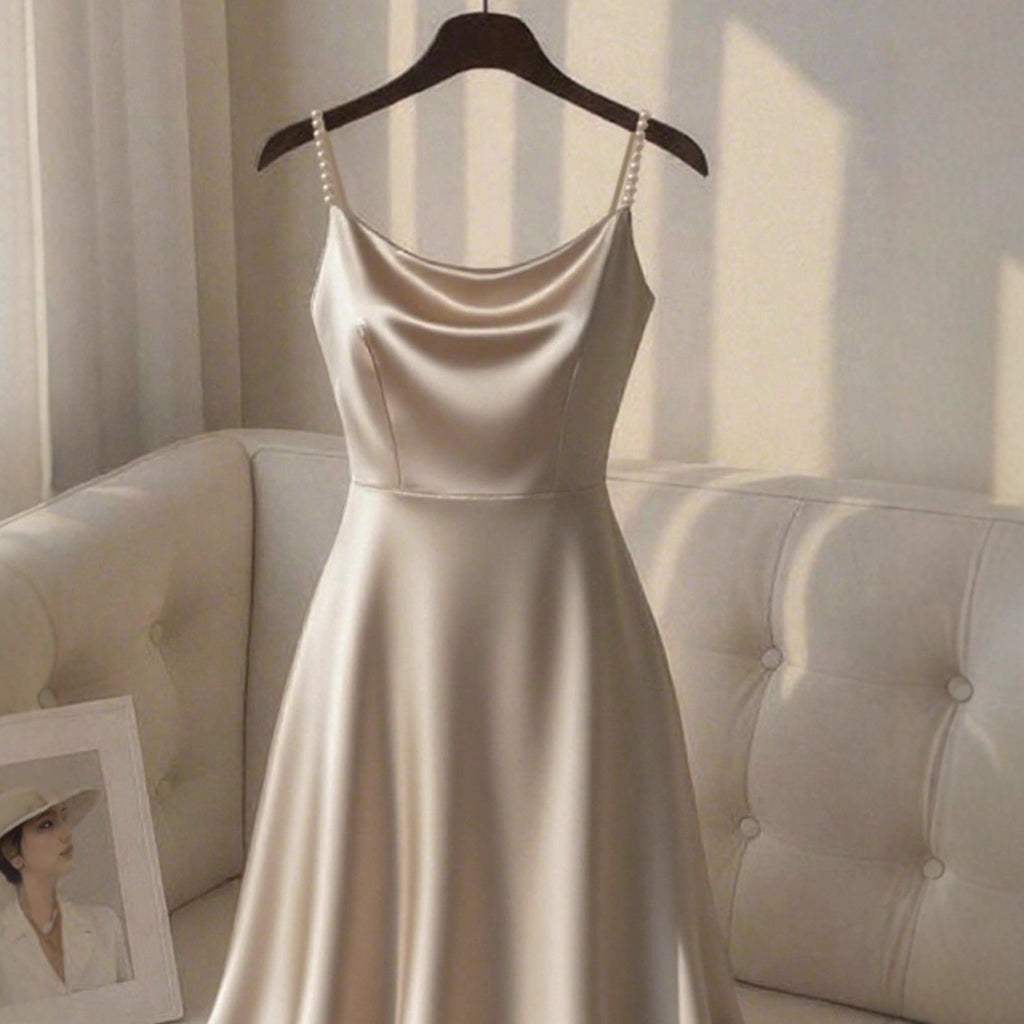 Women's Casual Loose Solid-Color Elegant Dress