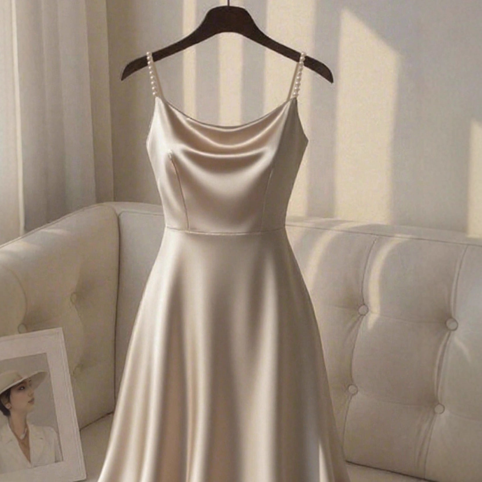 Women's Casual Loose Solid-Color Elegant Dress
