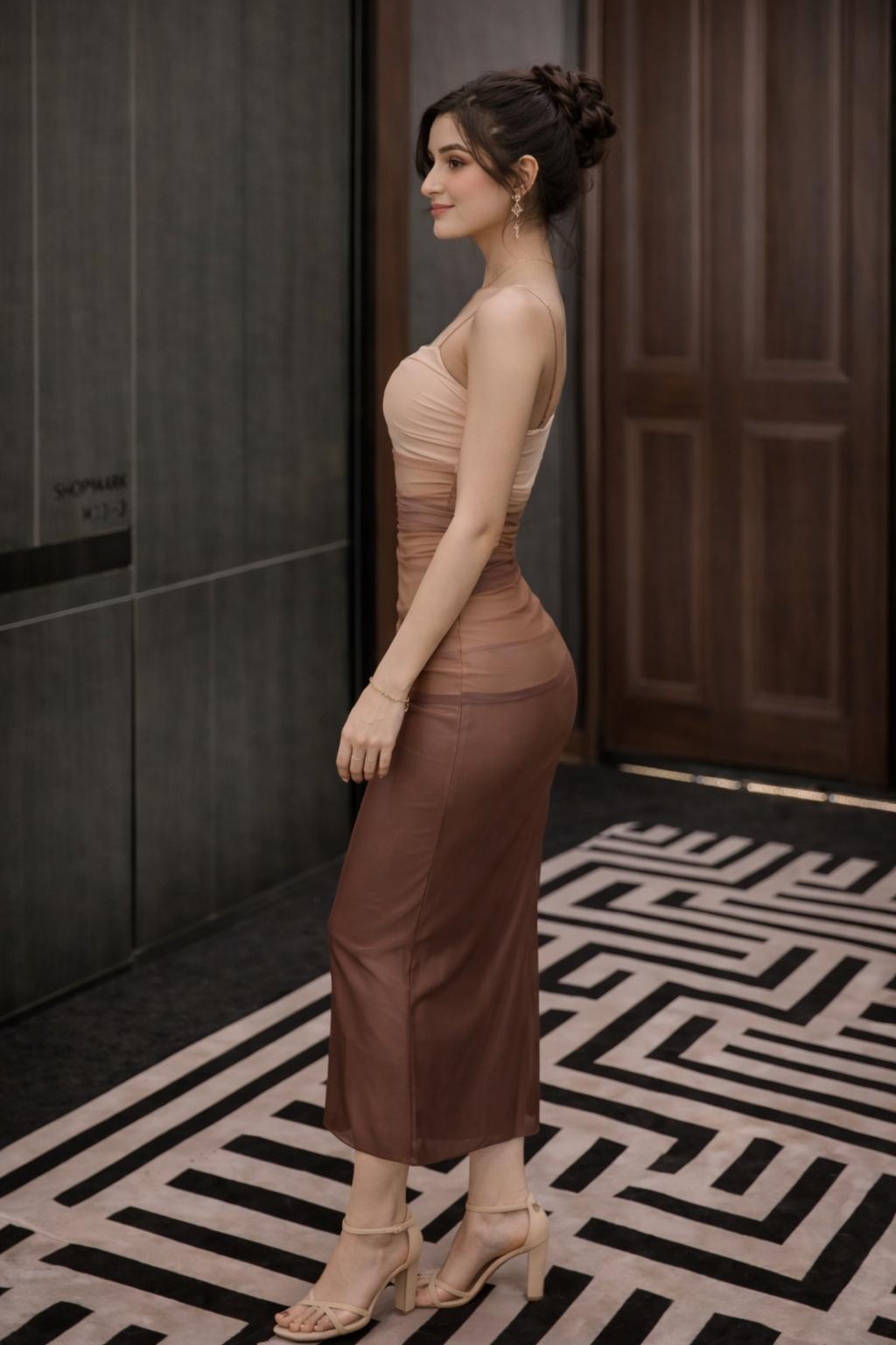 Sienna Ombre Sculpted Dress