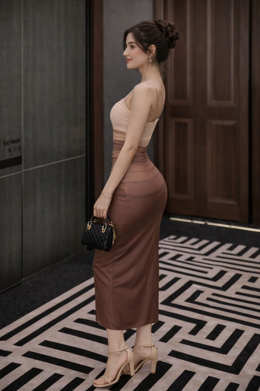 Sienna Ombre Sculpted Dress