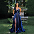 Strap Solid Color V-Neck Dress