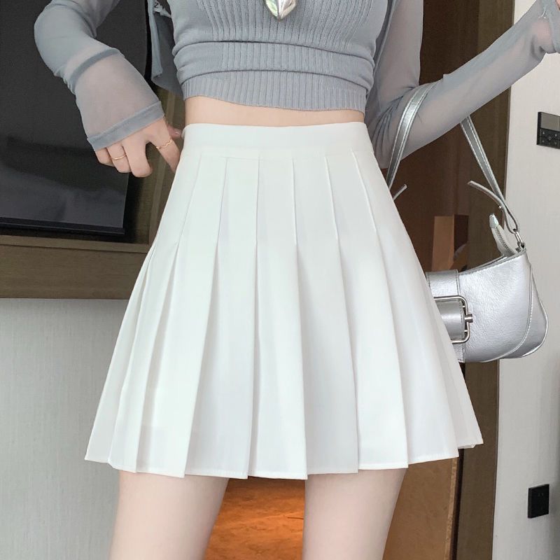 AutumnWinter Casual Pleated Skirt Women's