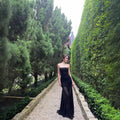 Solid Color Chest-Wrapped Mesh Dress Sleeveless