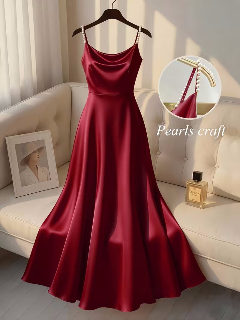 Women's Casual Loose Solid-Color Elegant Dress