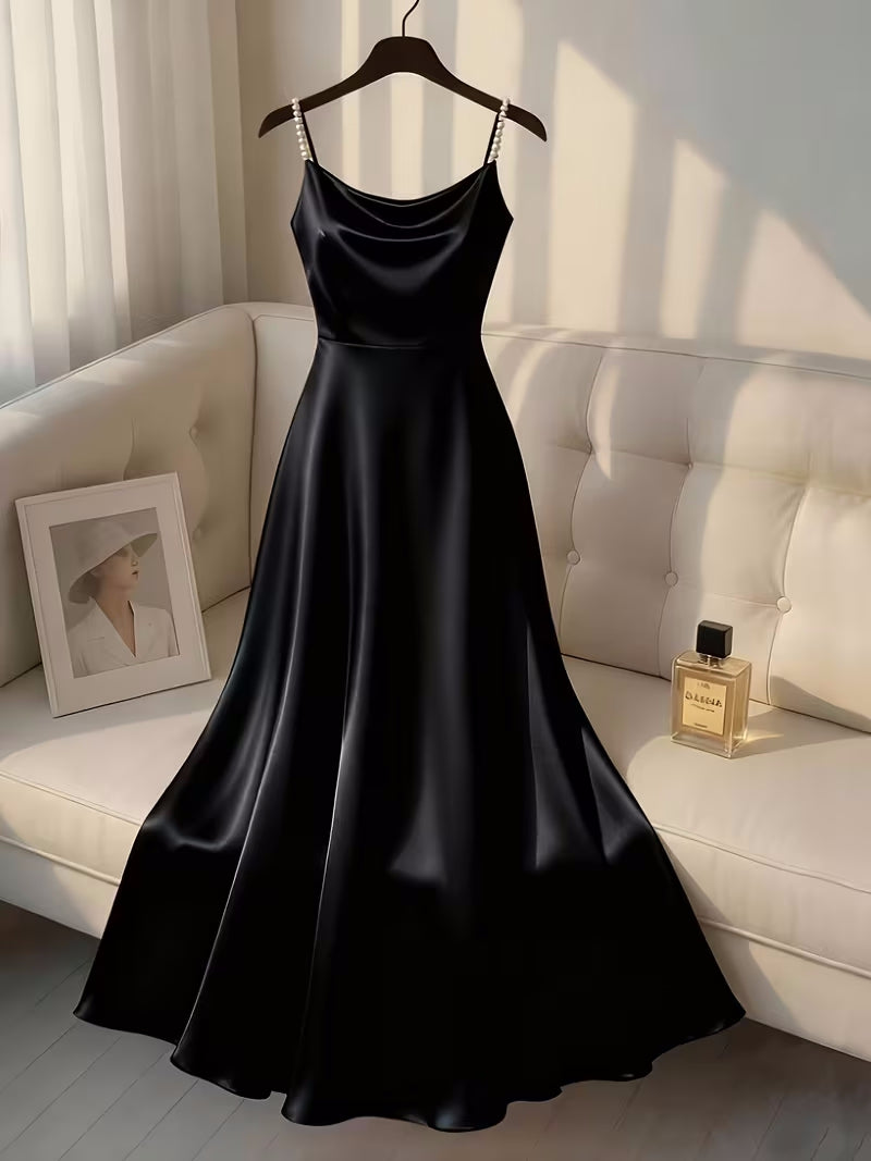 Women's Casual Loose Solid-Color Elegant Dress