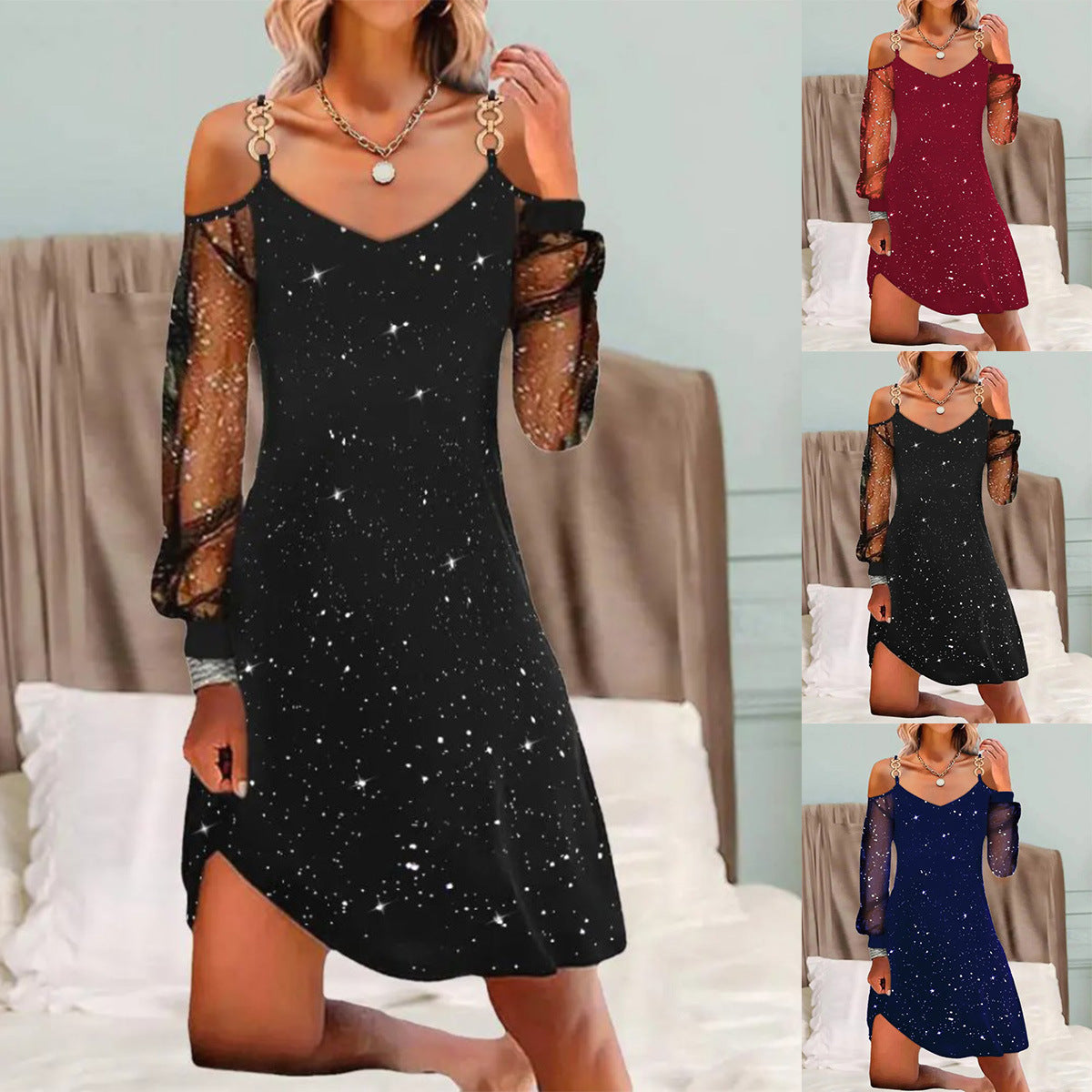 Geometric Mesh Dress