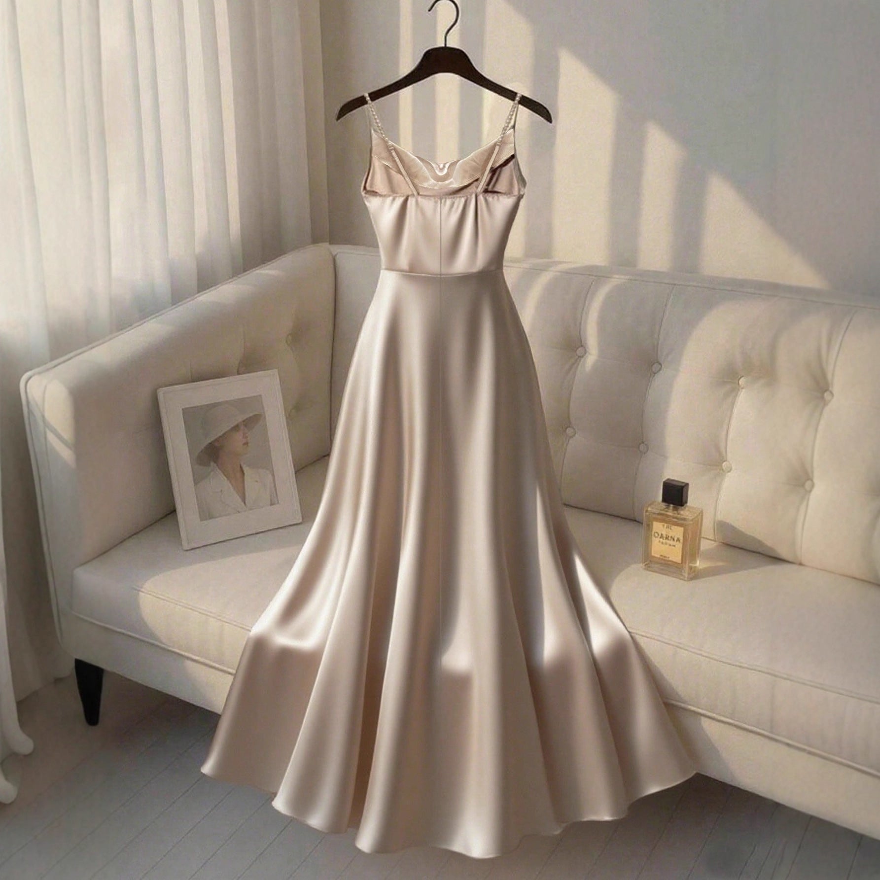 Women's Casual Loose Solid-Color Elegant Dress