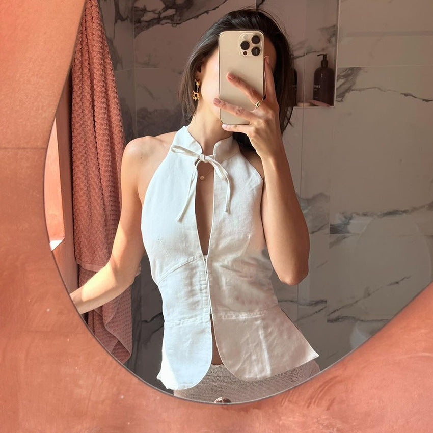 Retro Halter Tank Top