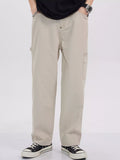 Cargo trouser jeans Apricot plus size loose fit men's S-2XL