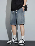 Cheap denim shorts men's plus size loose fit S-3XL